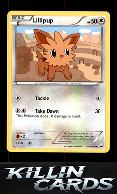 Lillipup 86/108 Pokemon Common Dark Explorers Card NM