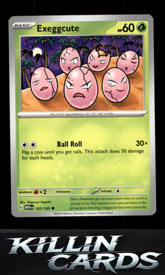 Exeggcute 102/165 Pokemon Common SV: Scarlet & Violet 151 Card NM