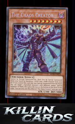 1st Edition The Chaos Creator BLCR-EN070 YuGiOh Secret Rare Battles of Legend: C