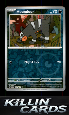 Reverse Holofoil Houndour 062/131 Pokemon Common SV: Prismatic Evolutions Card N