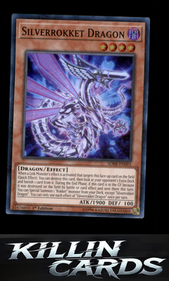 1st Edition Silverrokket Dragon SDRR-EN001 YuGiOh Super Rare Structure Deck: Rok