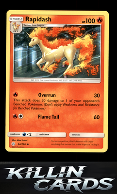 Rapidash 24/236 Pokemon Uncommon SM - Cosmic Eclipse Card NM