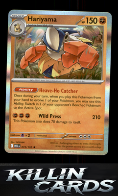 Hariyama 073/132 Pokemon Rare ME01: Mega Evolution Card NM