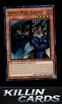 1st Edition Silent Wolf Calupo MP23-EN184 YuGiOh Super Rare 25th Anniversary Tin