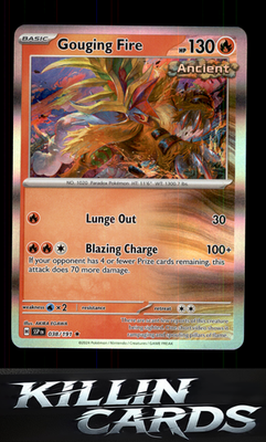 Gouging Fire 038/191 Pokemon Rare SV08: Surging Sparks Card NM