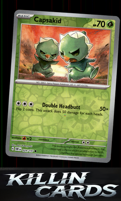 Reverse Holofoil Capsakid - 024/197 024/197 Pokemon Common SV03: Obsidian Flames