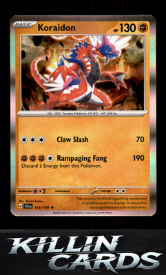 Koraidon 124/198 Pokemon Rare SV01: Scarlet & Violet Base Set Card NM