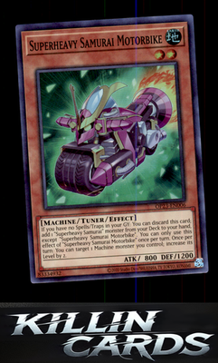 Superheavy Samurai Motorbike OP23-EN006 YuGiOh Super Rare OTS Tournament Pack 23