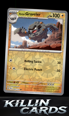 Reverse Holofoil Alolan Graveler 045/159 Pokemon Common SV09: Journey Together C