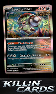 Brute Bonnet - 123/182 123/182 Pokemon Rare SV04: Paradox Rift Card NM