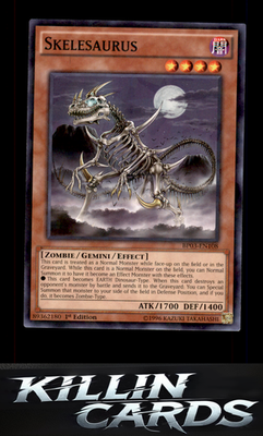 1st Edition Skelesaurus (Shatterfoil) BP03-EN108 YuGiOh Shatterfoil Rare Battle