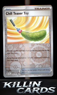 Reverse Holofoil Chill Teaser Toy 166/191 Pokemon Uncommon SV08: Surging Sparks