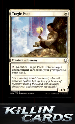 Tragic Poet 37 Magic C Dominaria Card NM