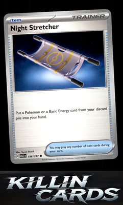 Night Stretcher 196/217 Pokemon Common ME: Ascended Heroes Card NM