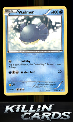 Wailmer 25/124 Pokemon Uncommon Dragons Exalted Card NM