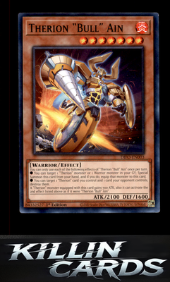 1st Edition Therion "Bull" Ain DIFO-EN003 YuGiOh Common Dimension Force Card NM
