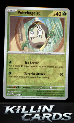 Reverse Holofoil Poltchageist - 021/167 021/167 Pokemon Common SV06: Twilight Ma
