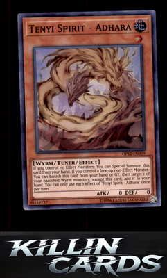 Tenyi Spirit - Adhara OP12-EN009 YuGiOh Super Rare OTS Tournament Pack 12 Card N