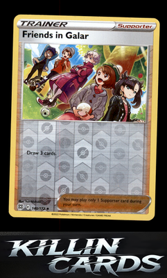Reverse Holofoil Friends in Galar 140/172 Pokemon Uncommon SWSH09: Brilliant Sta