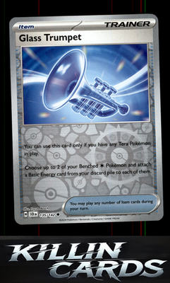 Reverse Holofoil Glass Trumpet 135/142 Pokemon Uncommon SV07: Stellar Crown Card