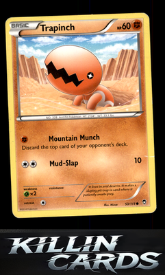 Trapinch 53/111 Pokemon Common XY - Furious Fists Card LP