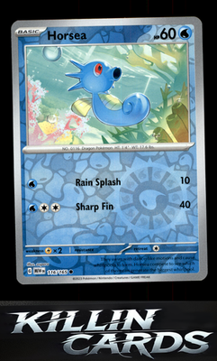 Reverse Holofoil Horsea 116/165 Pokemon Common SV: Scarlet & Violet 151 Card NM