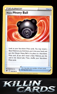 Hisuian Heavy Ball 146/189 Pokemon Uncommon SWSH10: Astral Radiance Card NM