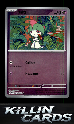 Reverse Holofoil Ralts 058/132 Pokemon Common ME01: Mega Evolution Card NM