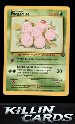 Exeggcute 52/64 Pokemon Common Jungle Card MP