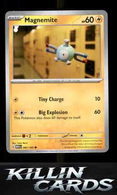 Magnemite 081/165 Pokemon Common SV: Scarlet & Violet 151 Card NM