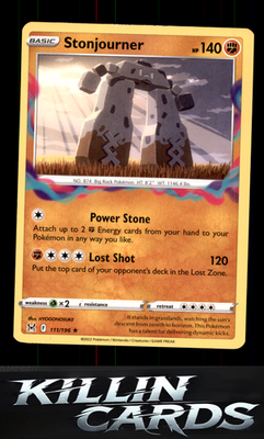 Stonjourner 111/196 Pokemon Rare SWSH11: Lost Origin Card NM