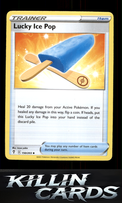 Lucky Ice Pop 150/203 Pokemon Uncommon SWSH07: Evolving Skies Card NM