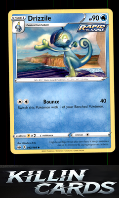 Drizzile 042/198 Pokemon Uncommon SWSH06: Chilling Reign Card NM