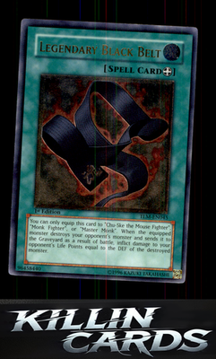 1st Edition Legendary Black Belt (UTR) TLM-EN045 YuGiOh Ultimate Rare The Lost M