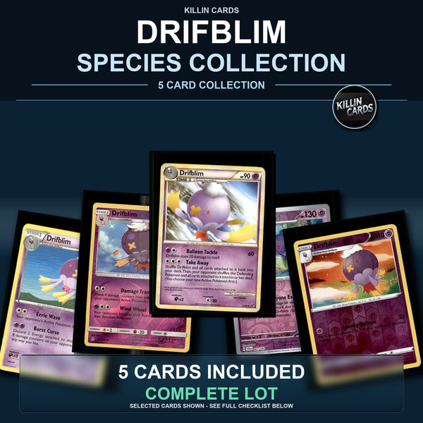 Pokemon TCG Drifblim Species Collection 5 Different Cards