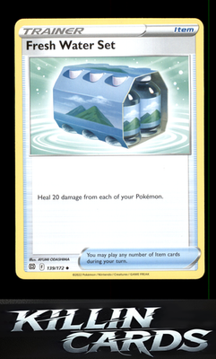 Fresh Water Set 139/172 Pokemon Uncommon SWSH09: Brilliant Stars Card NM