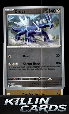 Reverse Holofoil Dialga 095/132 Pokemon Rare ME01: Mega Evolution Card NM