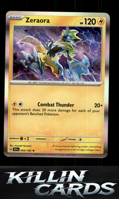 Zeraora - 055/142 055/142 Pokemon Rare SV07: Stellar Crown Card NM