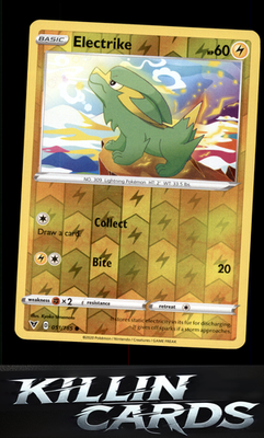 Reverse Holofoil Electrike 051/185 Pokemon Common SWSH04: Vivid Voltage Card NM