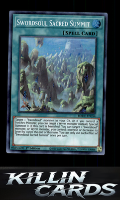 1st Edition Swordsoul Sacred Summit BODE-EN054 YuGiOh Super Rare Burst of Destin
