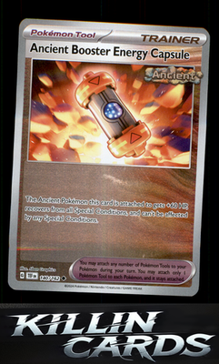 Reverse Holofoil Ancient Booster Energy Capsule 140/162 Pokemon Uncommon SV05: T