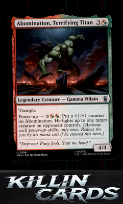 Abomination, Terrifying Titan 198 Magic U Marvel Super Heroes Card NM