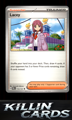 Lacey - 114/131 114/131 Pokemon Uncommon SV: Prismatic Evolutions Card NM