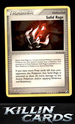 Solid Rage 92/115 Pokemon Uncommon Unseen Forces Card LP