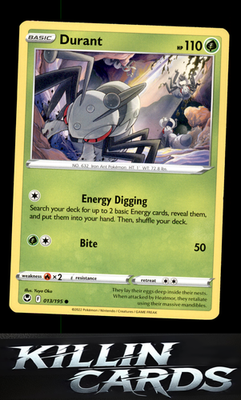 Durant 013/195 Pokemon Common SWSH12: Silver Tempest Card LP