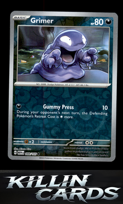 Reverse Holofoil Grimer 088/165 Pokemon Common SV: Scarlet & Violet 151 Card NM