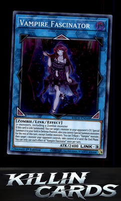 1st Edition Vampire Fascinator BACH-EN048 YuGiOh Super Rare Battle of Chaos Card