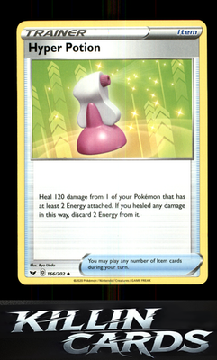 Hyper Potion 166/202 Pokemon Uncommon SWSH01: Sword & Shield Base Set Card NM