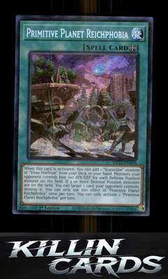 1st Edition Primitive Planet Reichphobia MP23-EN096 YuGiOh Prismatic Secret Rare