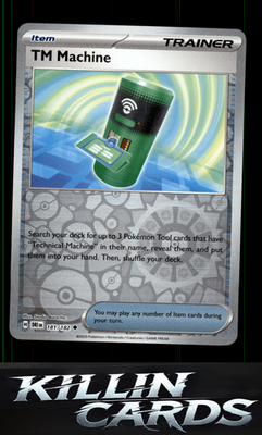 Reverse Holofoil TM Machine 181/182 Pokemon Uncommon SV10: Destined Rivals Card
